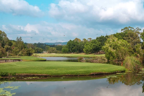Panoramic View Beautiful Glades Golf Course One Australias Most Prestigious — Stock Photo, Image