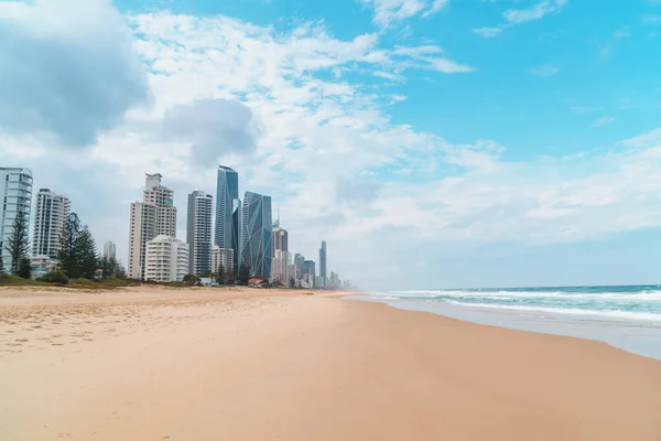 Spektakuläres Weites Panorama Der Gold Coast Skyline Und Surfers Paradise — Stockfoto