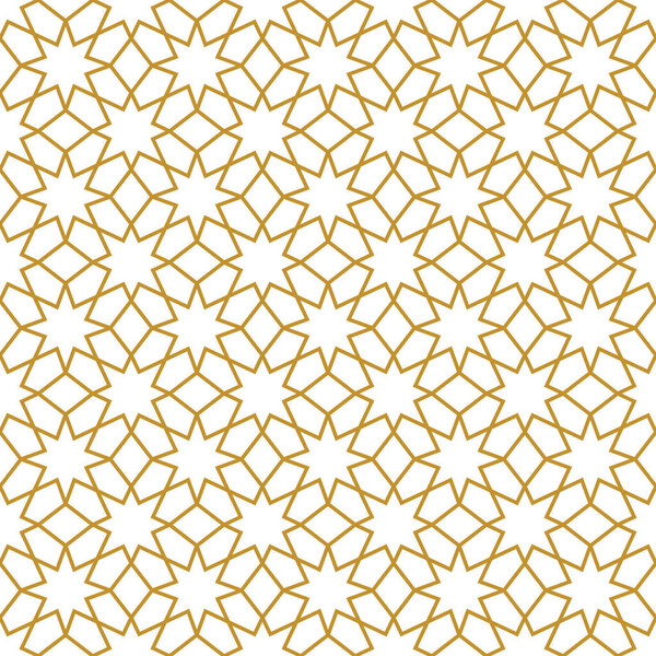 Geometric seamless pattern design related to oriental Arabic style Islamic patern.