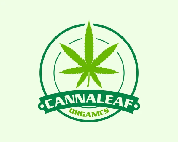 Дизайн Логотипу Конопель Клініки Medical Cannabis — стоковий вектор
