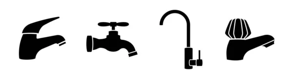 Набор Иконок Воды Элемент Дизайна Стилиста Плоский Сплошной Глиф Шаблон — стоковый вектор
