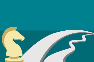 Seçilecek yol, stratejiyle ilgili illüstrasyon.