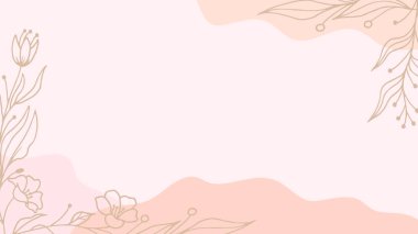 Yumuşak Renk Paleti ile Çiçek Yaprağı Arkaplanı