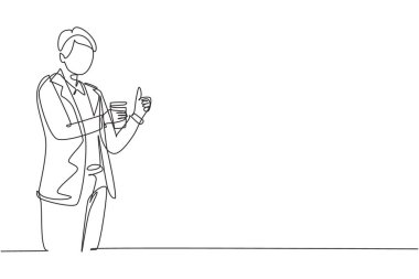 Single one line drawing