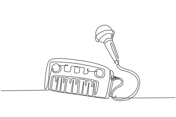 Elektrikli Oyuncak Piyano Mikrofon Çizmeye Devam Çocuklar Için Müzik Piyanosu — Stok Vektör