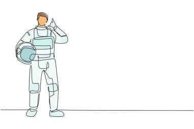 Astronotların sürekli çizdiği tek çizgi bana jest diyor uzay elbisesi giyip Dünya 'yı, Ay' ı ve evrendeki diğer gezegenleri keşfediyor. Dinamik bir çizgi çizer grafik tasarım vektörü çizer