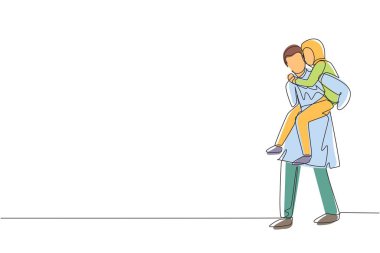 Aralıksız çizen tek sıra. Arap adam kız arkadaşını sırtında taşıyor. Aşık mutlu çift. İlişki kavramı her durumda desteklemek ve yardım etmektir. Bir çizgi çizimi grafiği