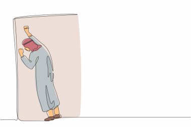 Sürekli ağlayan Arap işadamlarının çizdiği tek sıra fırsatını kaybetti. Depresyondaki ofis çalışanı duvarda feryat ediyor işini kaybediyor. Depresyon bozukluğu, keder. Bir çizgi grafik tasarım vektörü