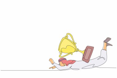 Arap işadamını ağır bir ganimet yükünün altına çeken tek sıra. Genç erkek işçi hedeflerine ulaşamıyor. Ofisteki gecikmiş kariyer yolu. Bir çizgi çizimi grafik tasarım vektör çizimi