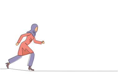 Arabistanlı iş kadınını rahatça gezinirken gösteren tek satır. Gerginlikten kurtulma alışkanlığı. Büyük bir müşteriyle tanışınca gergin oluyorsun. Sağlık için hafif bir egzersiz. Aralıksız çizgi grafik çizimi