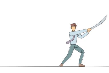 Tek çizgi halinde iki başparmak kaldıran Arap bir adam, yukarıda yarım daire şeklinde 5 yıldız var. Heyecan verici online alışveriş deneyimi. Teftiş 5 yıldızı. Aralıksız çizgi grafik çizimi