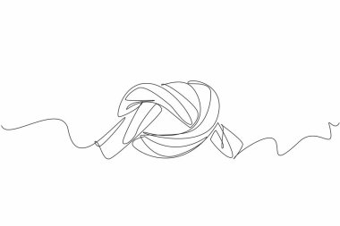 Kırmızı dairesel meyan kökü şekeri çizen tek bir çizgi. Kan şekerini kontrol etmek için iyi bitkiler. Sağlıklı cilt bakımı. Ulusal Meyan kökü Günü. Devamlı çizgi tasarımı grafik çizimi