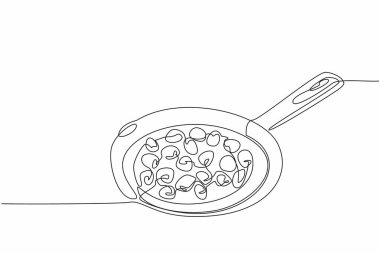 Tek sıra halinde ahudududulu patlamış ekmek ve çubuksuz kap. Yüksek lifli tatlı. Sindirime iyi gelir. Ev yapımı. Ulusal Ahududu Günü. Bir çizgi tasarımı vektör illüstrasyonu