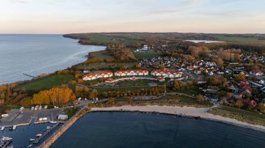 Aerial view of landmark in the island of Rugen . High quality photo clipart