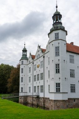 View of the beautiful white castle of Ahrensburg. High quality photo clipart