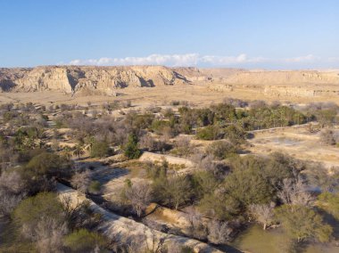 Drone Aerial view of the Stars Valley in Qeshm in Iran. High quality photo clipart