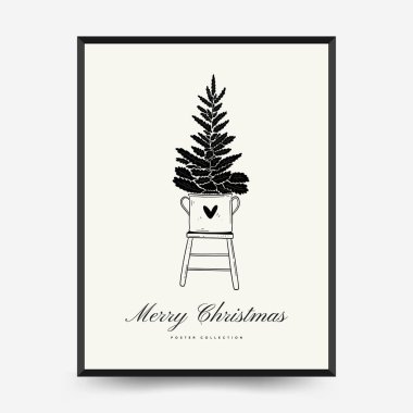 Merry Christmas and Happy New Year backgrounds, greeting cards, posters, holiday covers. Xmas festive templates