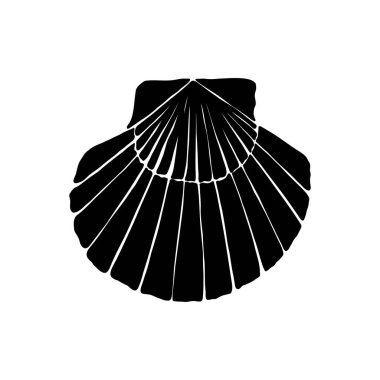 Okyanus ve Deniz, Botanik illüstrasyonu. Siyah mürekkep, çizgi, karalama tarzı. 