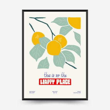 Abstract art posters template. Modern trendy Matisse minimal style. Pink, blue, yellow colors. Hand drawn design for wallpaper, wall decor, print, postcard, cover, template, banner. 