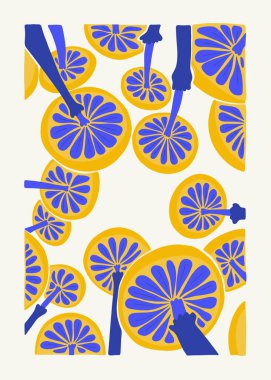 Abstract art posters template. Modern trendy Matisse minimal style. Pink, blue, yellow colors. Hand drawn design for wallpaper, wall decor, print, postcard, cover, template, banner. 