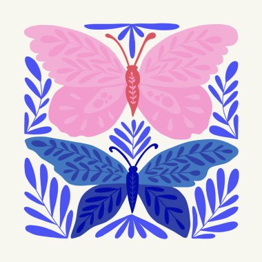 Abstract art posters template. Modern trendy Matisse minimal style. Pink, blue, yellow colors. Hand drawn design for wallpaper, wall decor, print, postcard, cover, template, banner. 