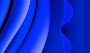 Ocean Blue Liquid Background. Abstract plastic for social media