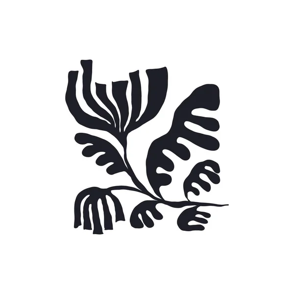 Illustration Art Moderne Matisse Abstract Set Esthétique Moderne Boho Decor — Image vectorielle