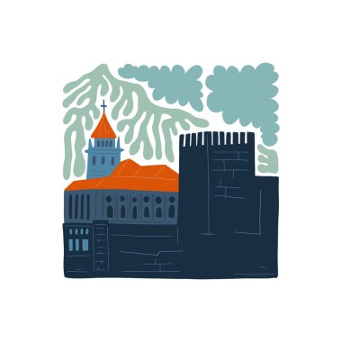 Çiçek ve gezgin soyut elementler. Botanik kompozisyonu. Modern trend Matisse minimal tarzı. Çiçek posteri, dönüm noktası. Tebrik kartı veya davet tasarımı için vektör düzenlemeleri