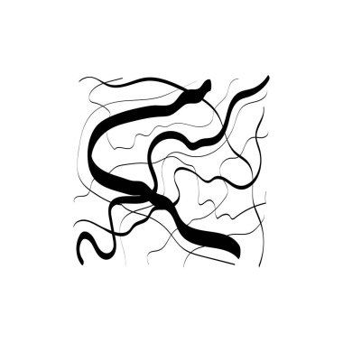 El çizimi karalama vektörü. Karalama, mürekkep fırçası şekilleri, rastgele kaotik çizgiler. Kömür kalem kıvrımları, kıvrımlar, geniş çizgiler. Siyah kalem çizimleri, çizimler. Beyaz arkaplanda izole edilmiş ögeleri kaydır.