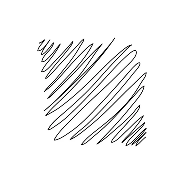 Scarabocchi Disegnati Mano Vettore Doodle Pennelli Inchiostro Linee Casuali Caotiche — Vettoriale Stock