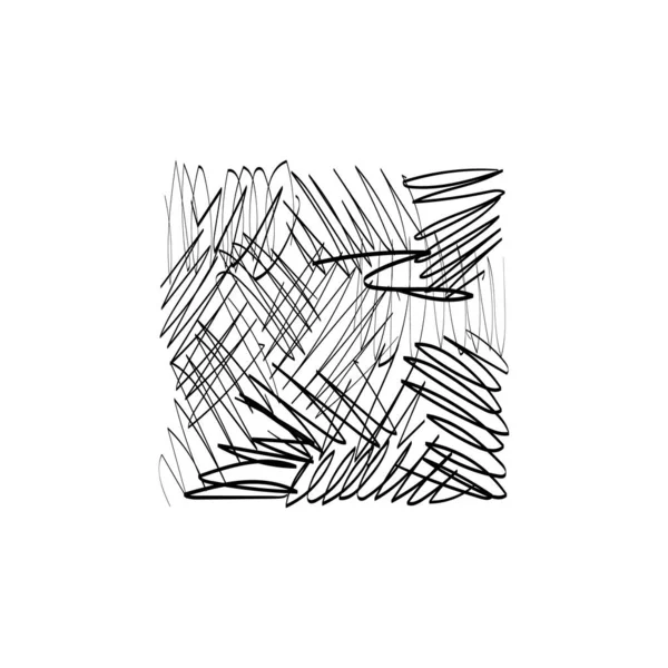Kézzel Rajzolt Firkák Vektor Doodle Tinta Ecset Formák Véletlenszerű Kaotikus — Stock Vector