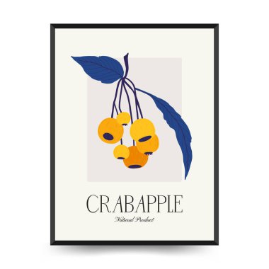 Soyut gıda posterleri şablonu. Modern trend Matisse minimal tarzı. Mutfak ve restoran dekorasyonu. Duvar kağıdı, duvar dekoru, baskı, kartpostal, kapak, şablon, pankart için el çizimi tasarımı.