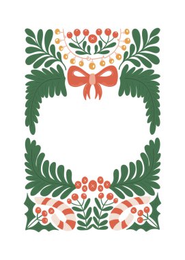 Mutlu Noeller ve mutlu yıllar illüstrasyonu. Modern trend Matisse minimal tarzı. Duvar kağıdı, duvar dekoru, baskı, kartpostal, kapak, şablon, pankart için el çizimi tasarımı.