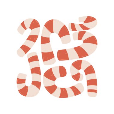 Mutlu Noeller ve mutlu yıllar illüstrasyonu. Modern trend Matisse minimal tarzı. Duvar kağıdı, duvar dekoru, baskı, kartpostal, kapak, şablon, pankart için el çizimi tasarımı.