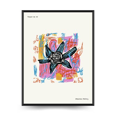 Soyut estetik posterler şablon şeklinde. Modern Moda Matisse Boyama Sanatı. Müze dekoru, sergi sanatı, grunge, çizgi sanatı, çizim, karalama, keçeli kalem. Duvar dekorasyonu, baskı, kartpostal, kapak, afiş. 
