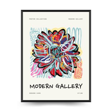 Soyut estetik posterler şablon şeklinde. Modern Moda Matisse Boyama Sanatı. Müze dekoru, sergi sanatı, grunge, çizgi sanatı, çizim, karalama, keçeli kalem. Duvar dekorasyonu, baskı, kartpostal, kapak, afiş. 