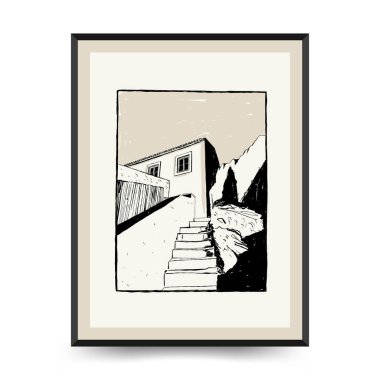 Modern Sanat Estetiği Yaşam Tarzı Posteri. Matisse Soyut Set, Estetik Modern, Kadın, Boho Dekor, Minimalist, Çizim, Poster, Kartpostal. Estetik minimalist tasarım.