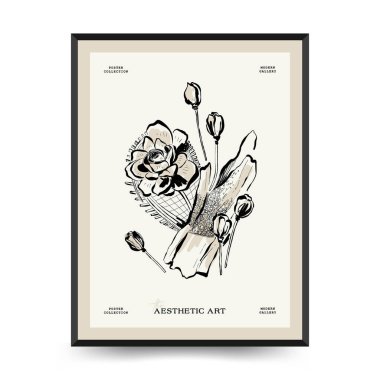 Modern Sanat Estetiği Yaşam Tarzı Posteri. Matisse Soyut Set, Estetik Modern, Kadın, Boho Dekor, Minimalist, Çizim, Poster, Kartpostal. Estetik minimalist tasarım.