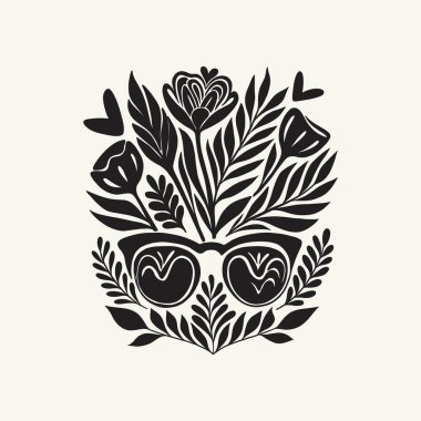 Saint Valentine's day hand drawn trendy vector illustration. Love card design. Cute doodle romantic. Romantic poster, greeting banner, trendy t-shirt print