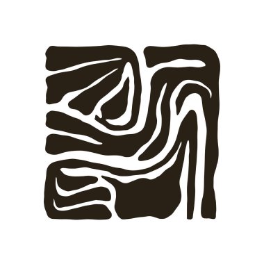 Çiçek soyut elementler. Botanik kompozisyonu. Modern trend Matisse minimal tarzı. Çiçek posteri, davet. Tebrik kartı veya davet tasarımı için vektör düzenlemeleri