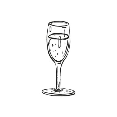 Mutlu Noeller ve mutlu yıllar illüstrasyonları, tebrik kartları, posterler, tatil örtüleri için. Xmas şenlikli linocut siyah el çizimi.