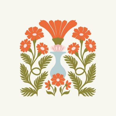 Çiçek soyut elementler. Botanik kompozisyonu. Modern trend Matisse minimal tarzı. Çiçek posteri, davet. Tebrik kartı veya davet tasarımı için vektör düzenlemeleri