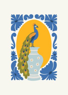 Çiçek soyut elementler. Botanik kompozisyonu. Modern trend Matisse minimal tarzı. Çiçek posteri, davet. Tebrik kartı veya davet tasarımı için vektör düzenlemeleri