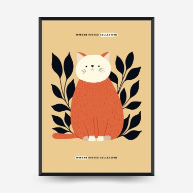 Soyut Çocuk Odası posterleri şablonu. Modern modaya uygun çocuklar. Duvar kağıdı, duvar dekoru, baskı, kartpostal, kapak, şablon, pankart için el çizimi tasarımı. 