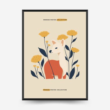 Soyut Çocuk Odası posterleri şablonu. Modern modaya uygun çocuklar. Duvar kağıdı, duvar dekoru, baskı, kartpostal, kapak, şablon, pankart için el çizimi tasarımı. 