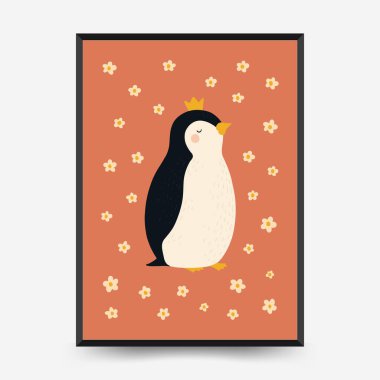 Soyut Çocuk Odası posterleri şablonu. Modern modaya uygun çocuklar. Duvar kağıdı, duvar dekoru, baskı, kartpostal, kapak, şablon, pankart için el çizimi tasarımı. 