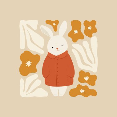 Soyut Çocuk Odası. Modern modaya uygun çocuklar. Duvar kağıdı, duvar dekoru, baskı, kartpostal, kapak, şablon, pankart için el çizimi tasarımı. 