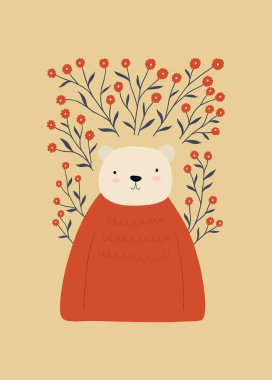 Soyut Çocuk Odası. Modern modaya uygun çocuklar. Duvar kağıdı, duvar dekoru, baskı, kartpostal, kapak, şablon, pankart için el çizimi tasarımı. 