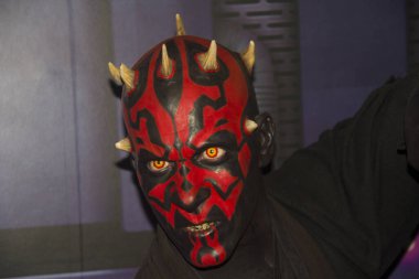 İngiltere, Londra. 20.01 civarında. 2024. Londra 'nın Madam Tussauds tarafından yaratılan yıldız savaşlarından Darth Maul..