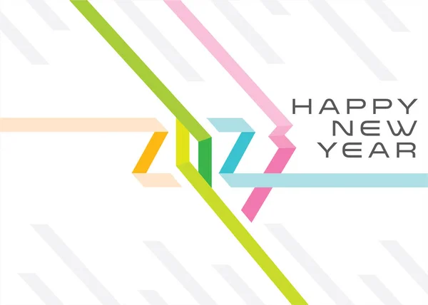 Feliz Ano Novo 2023 Cartão Saudação Abstrato Design Cartaz —  Vetores de Stock
